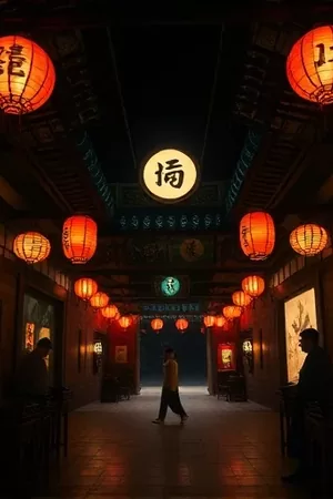 神马午夜首屏主推剧集《夜航西飞》竖版封面，夜航机舱与舷窗外的深蓝夜空